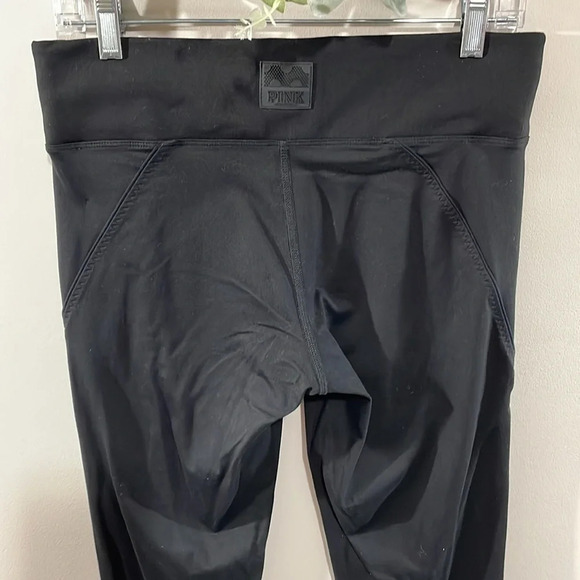 Victoria’s Secret PINK Ultimate Zip Ankle Black Leggings M - Picture 5 of 15